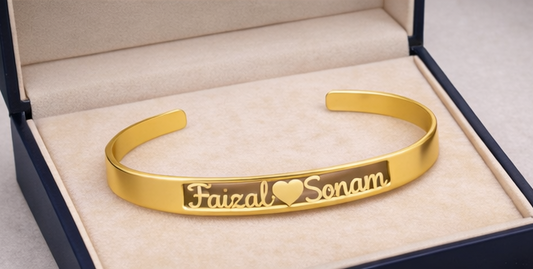 CUSTOMIZED / Personalised couple NAME bracelet kada