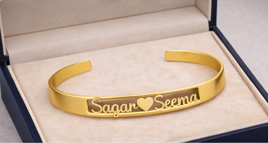 CUSTOMIZED / Personalised couple NAME bracelet kada