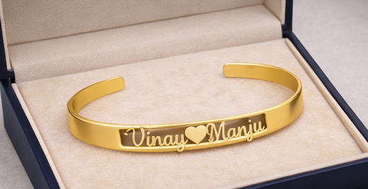 CUSTOMIZED / Personalised couple NAME bracelet kada
